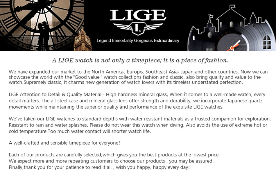Reloj Masculino 2020, nuevo cronógrafo deportivo LIGE para hombre, relojes de marca de primera calidad de cuero Casual a prueba de agua, reloj de cuarzo para hombre Reloj Masculino 2020, nuevo cronógrafo deportivo LIGE para hombre, relojes de marca de primera calidad de cuero Casual a prueba de agua, reloj de cuarzo para hombre