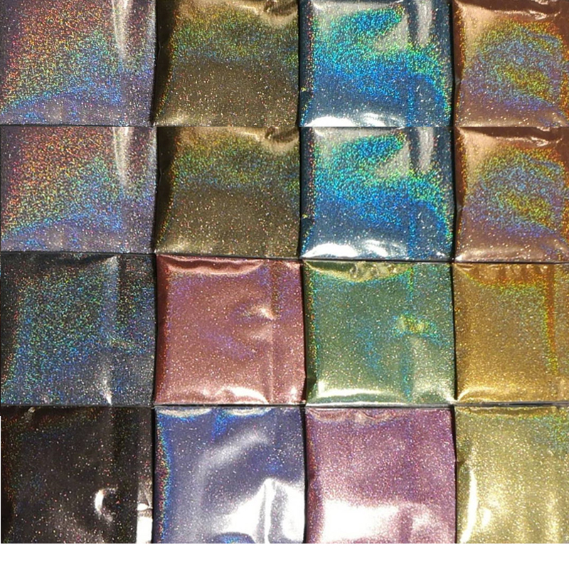 Brillo en polvo lineal arcoíris holográfico Extra fino 1/128 5g deslumbrante plata/rosa/doradas de uñas holográfico brillo de grado cosmético 0,2mm Brillo en polvo lineal arcoíris holográfico Extra fino 1/128 5g deslumbrante plata/rosa/doradas de uñas holográfico brillo de grado cosmético 0,2mm