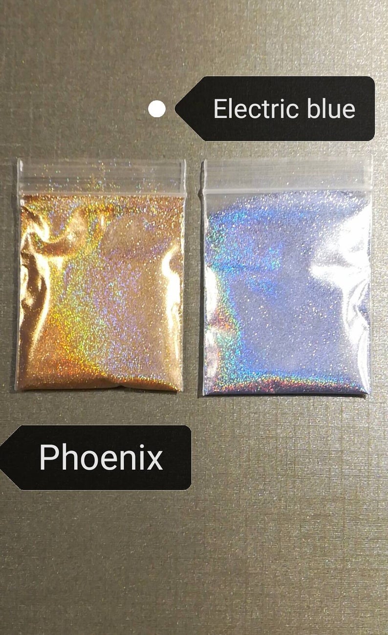 Brillo en polvo lineal arcoíris holográfico Extra fino 1/128 5g deslumbrante plata/rosa/doradas de uñas holográfico brillo de grado cosmético 0,2mm