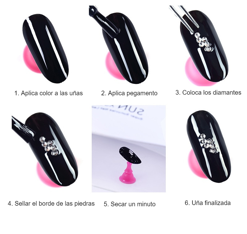 Diamantes de imitación de Super brillo, cristal claro, ss3-ss50, sin HotFix, parte posterior plana, decoración de uñas brillante, diamantes de imitación H0014