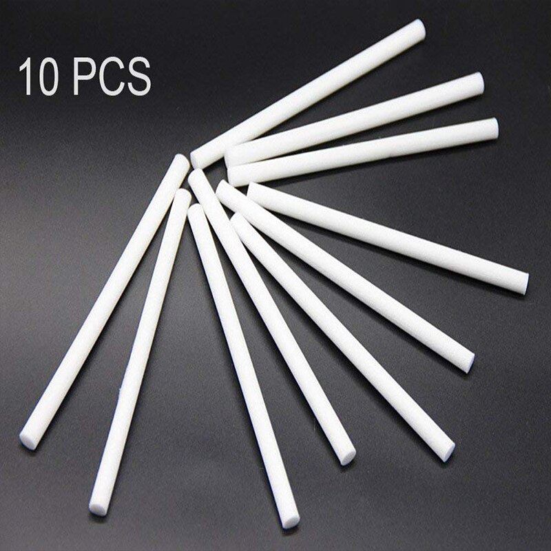 10 paquetes de 8mm humidificador bastoncillo de algodón núcleo de filtro de algodón mechas humidificador palos de filtro de algodón reemplazar piezas de humidificador