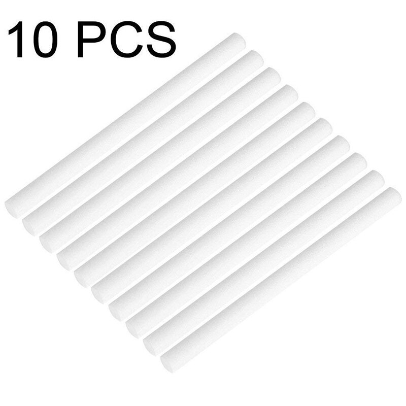 10 paquetes de 8mm humidificador bastoncillo de algodón núcleo de filtro de algodón mechas humidificador palos de filtro de algodón reemplazar piezas de humidificador