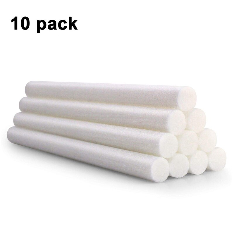 10 paquetes de 8mm humidificador bastoncillo de algodón núcleo de filtro de algodón mechas humidificador palos de filtro de algodón reemplazar piezas de humidificador