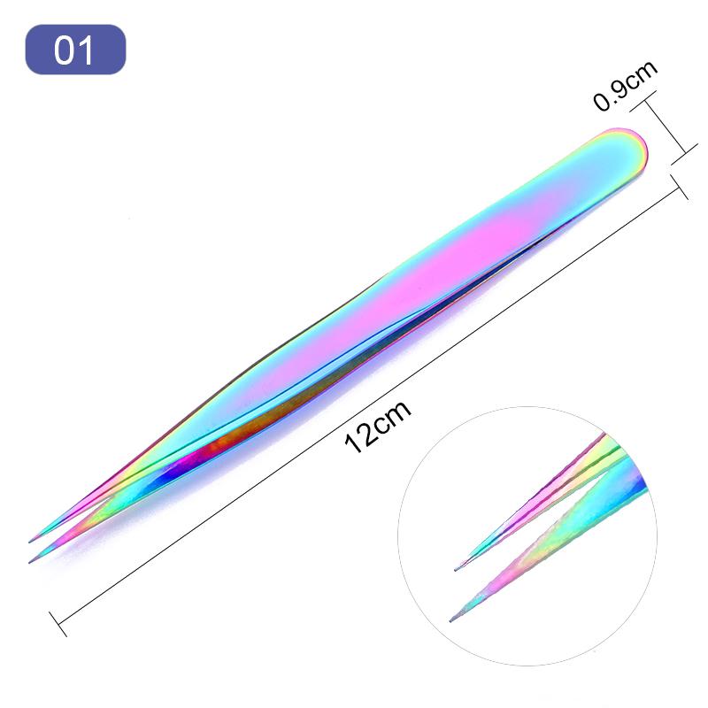 8 estilos de pinzas de empuje de cutícula de colores herramientas de empujador de uñas cortadora de cutículas piel muerta UV Gel polaco Acero inoxidable Herramientas de limpieza