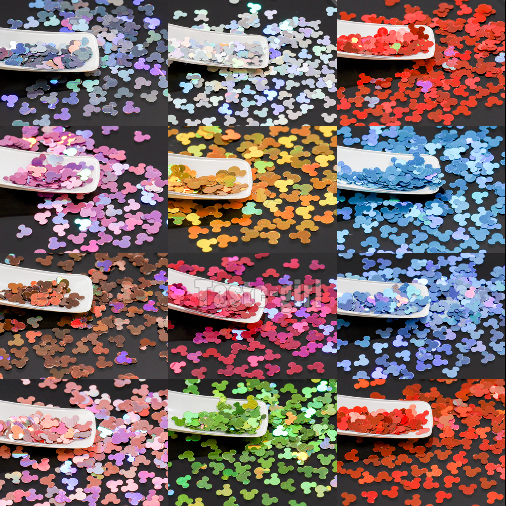 12 rejillas/Set de uñas de tamaño mezclados copos de brillantina lentejuelas 3D Paillette polvo encanto Nail Art decoración herramientas de manicura CT01-20