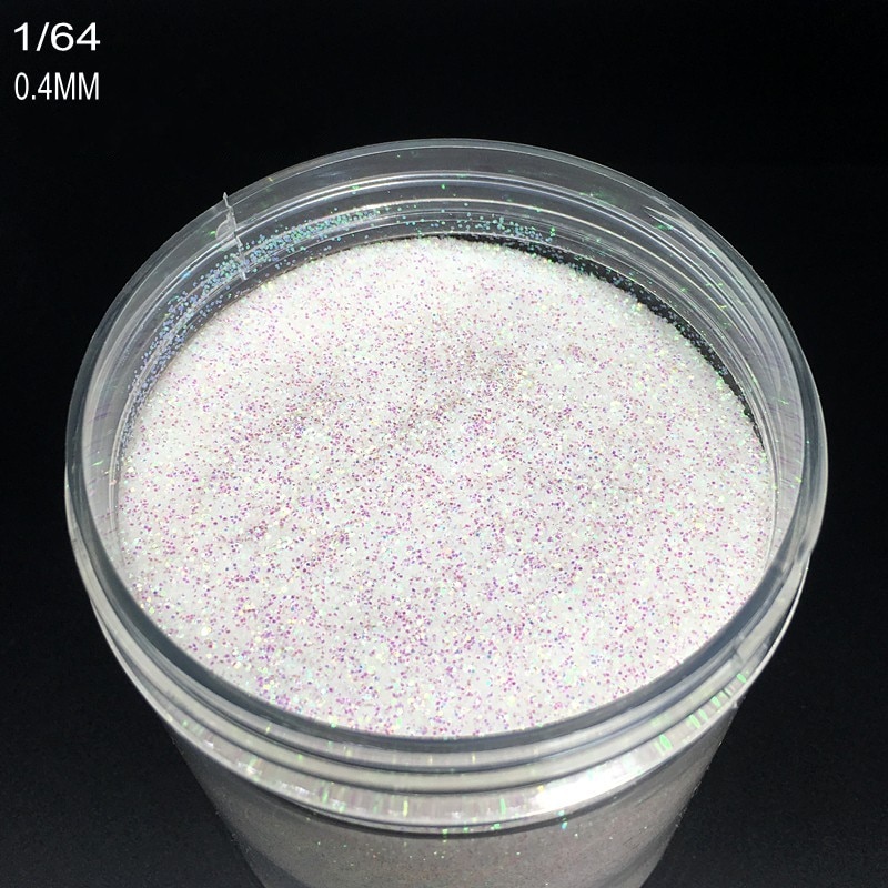 3 colores holográfico 10 ml/Box polvo de brillo de uñas 3 tamaños (0,2mm, 0,4mm y 1mm) Polvo para uñas iridiscente brillo decoración de uñas 10g