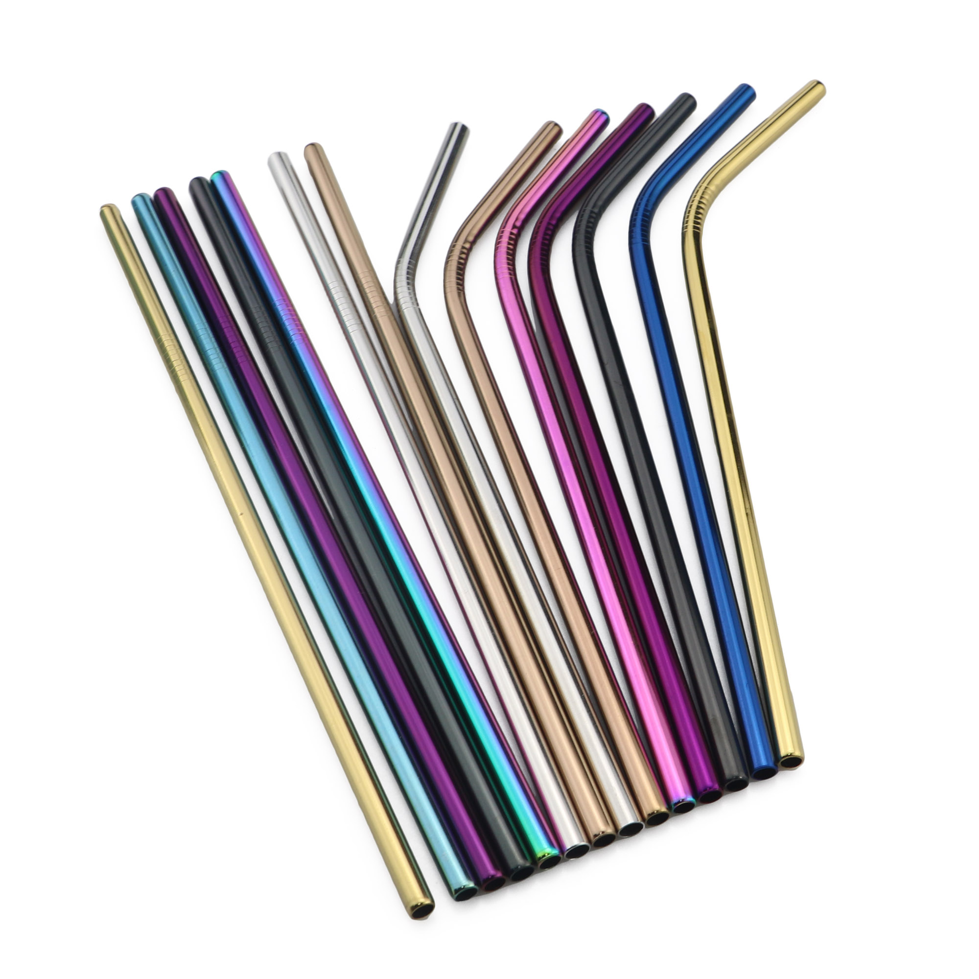 4/8 Uds pajilla de Metal conjunto pajilla reutilizable de acero inoxidable 304 pajita para beber con cepillo respetuoso del medio ambiente Rosa paja tazas 20/30oz