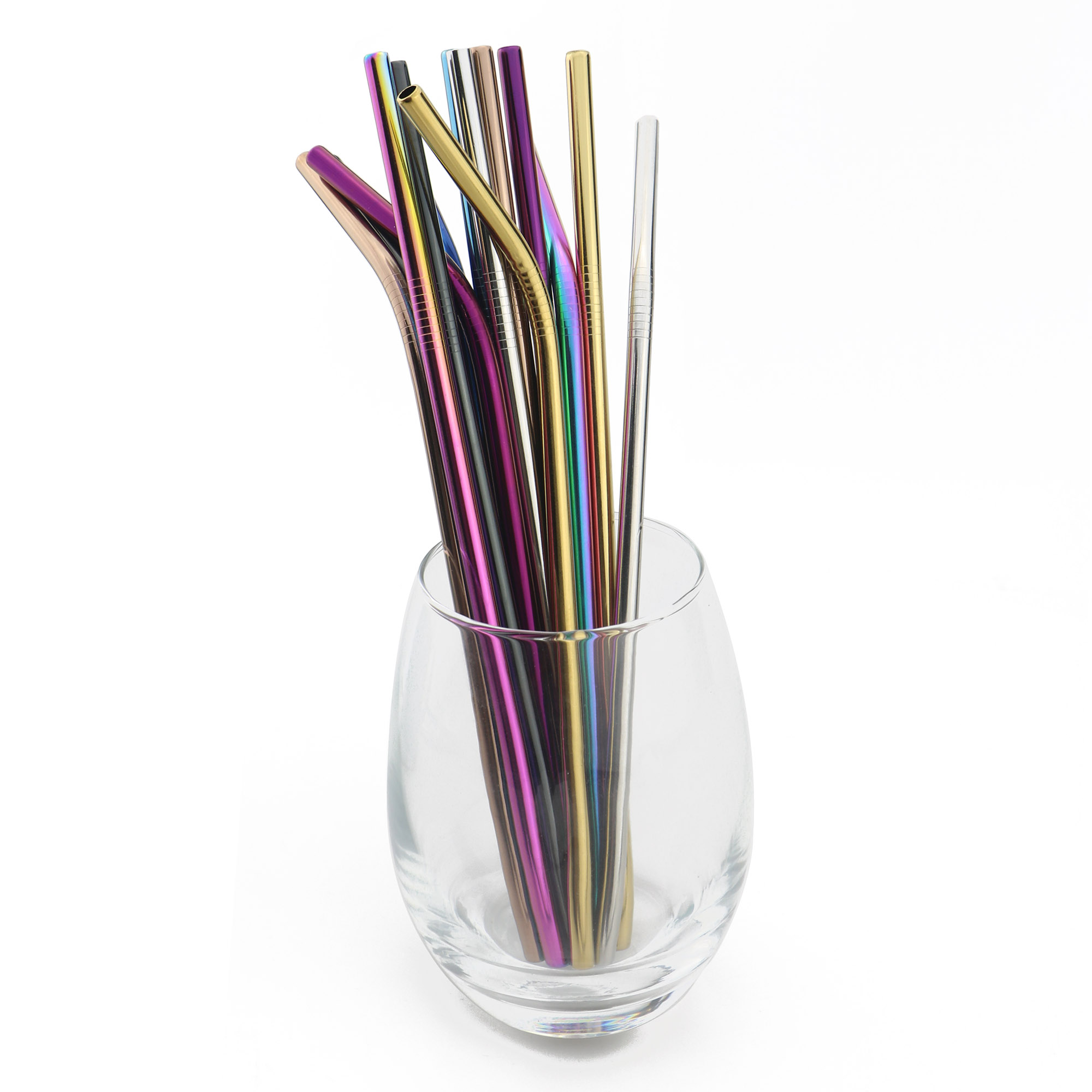 4/8 Uds pajilla de Metal conjunto pajilla reutilizable de acero inoxidable 304 pajita para beber con cepillo respetuoso del medio ambiente Rosa paja tazas 20/30oz