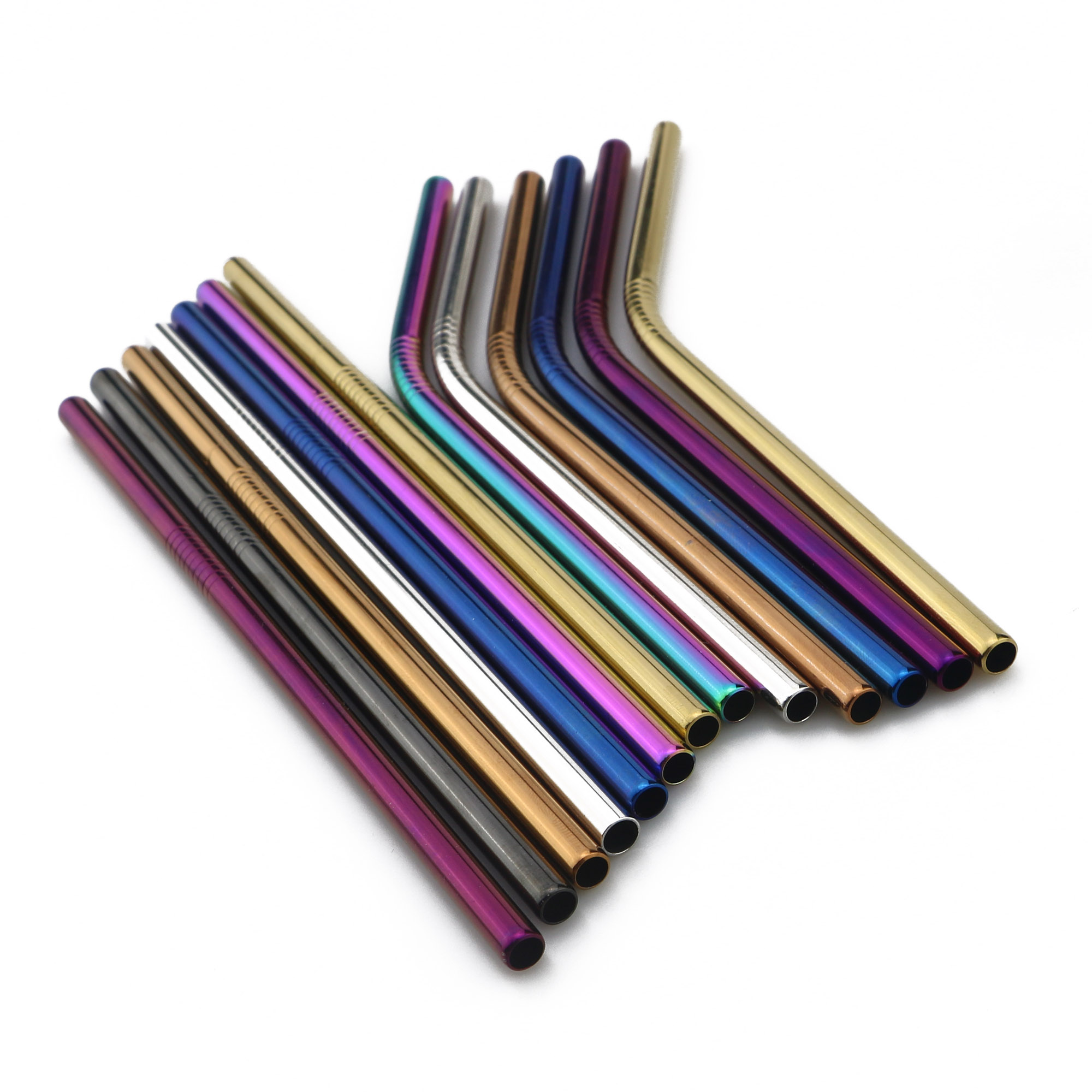 4/8 Uds pajilla de Metal conjunto pajilla reutilizable de acero inoxidable 304 pajita para beber con cepillo respetuoso del medio ambiente Rosa paja tazas 20/30oz