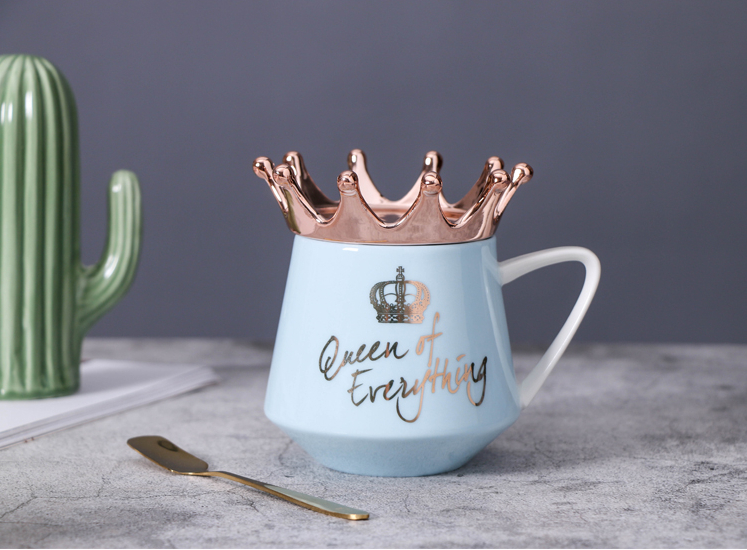 OUSSIRRO corona temática leche/tazas de café tazas de dibujos animados MultiColor taza cocina herramienta regalo x-mas regalo W3206