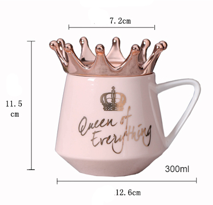 OUSSIRRO corona temática leche/tazas de café tazas de dibujos animados MultiColor taza cocina herramienta regalo x-mas regalo W3206