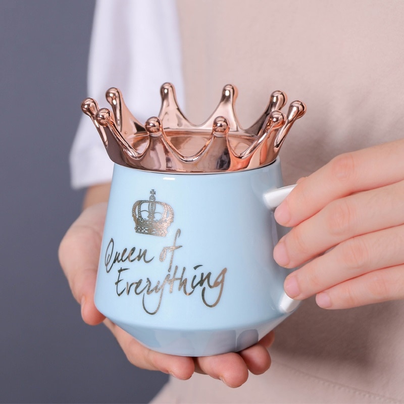 OUSSIRRO corona temática leche/tazas de café tazas de dibujos animados MultiColor taza cocina herramienta regalo x-mas regalo W3206