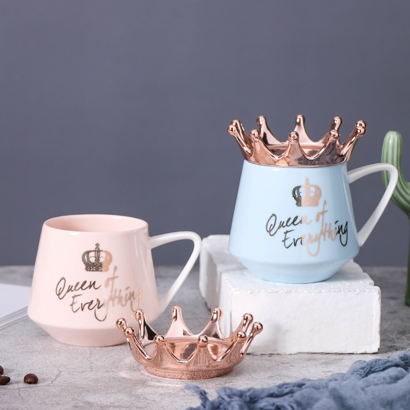 OUSSIRRO corona temática leche/tazas de café tazas de dibujos animados MultiColor taza cocina herramienta regalo x-mas regalo W3206