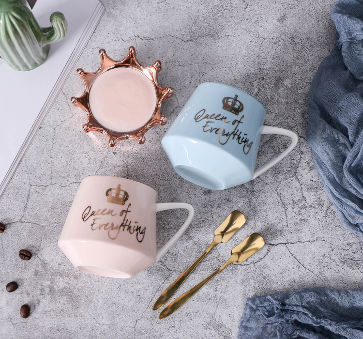 OUSSIRRO corona temática leche/tazas de café tazas de dibujos animados MultiColor taza cocina herramienta regalo x-mas regalo W3206