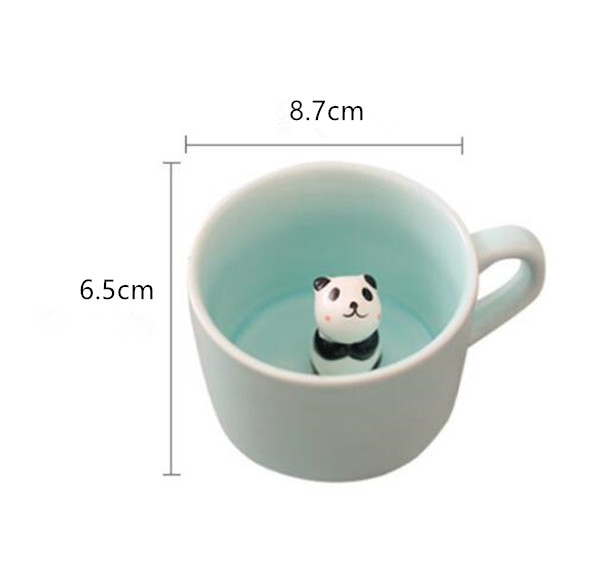 Tazas creativas de cerámica de dibujos animados recién llegadas taza de té de la leche de Animal lindo 220ml regalos de cumpleaños novedosos tazas