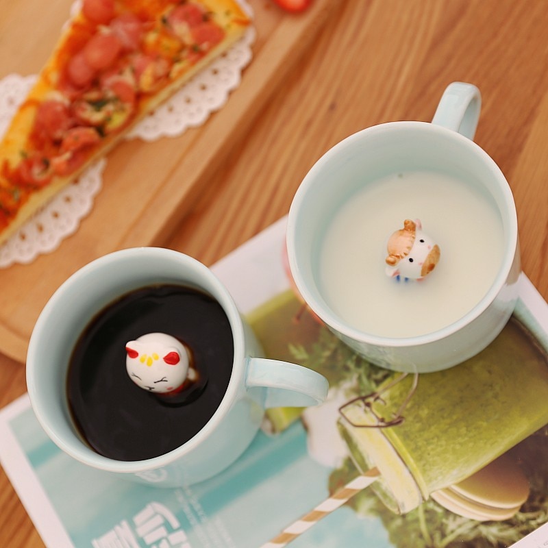 Tazas creativas de cerámica de dibujos animados recién llegadas taza de té de la leche de Animal lindo 220ml regalos de cumpleaños novedosos tazas Tazas creativas de cerámica de dibujos animados recién llegadas taza de té de la leche de Animal lindo 220ml regalos de cumpleaños novedosos tazas