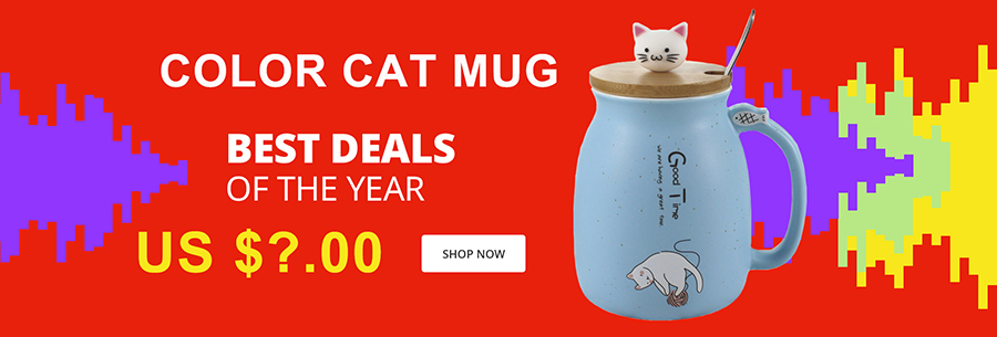 Envío de la gota 600ml creativo gato Taza de cerámica con tapa y cuchara de leche taza para té y café tazas de porcelana Bonitos regalos