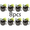 8Pcs Black