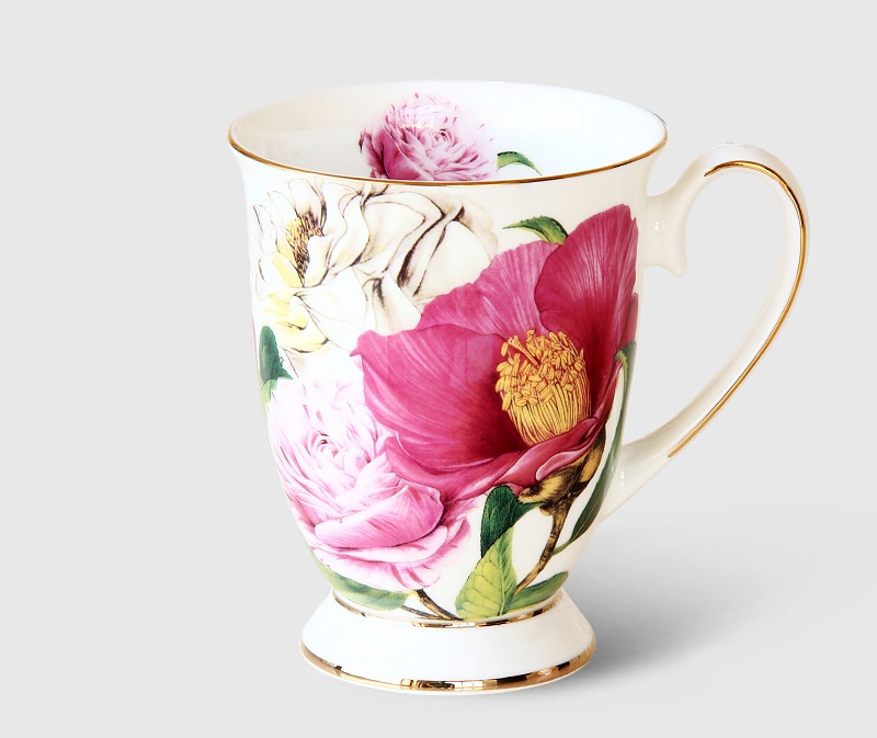 300ML de china de hueso cafeteira taza de café de porcelana taza de cerámica taza elegante taza de cafe regalo de boda taza de café real