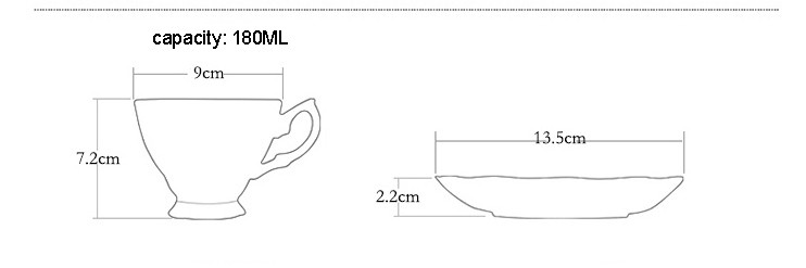 180ML hueso taza de café de china y el plato y cuchara divertido diseño de moda zakka tazas de café espresso taza de café europeo taza