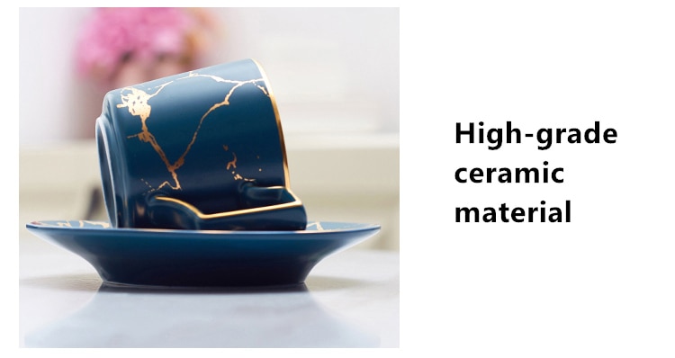 Juego de cucharas de mármol para Taza de Café de Cerámica, juego de tazas de té nórdicas de 200ml, juego de té de porcelana mate, taza de café Espresso de té avanzada