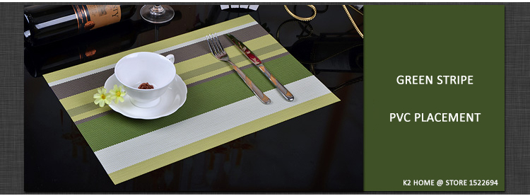 Manteles individuales para mesa 4 uds, tapete de PVC antideslizante para cocina, manteles decorativos resistentes a las manchas, manteles de PVC