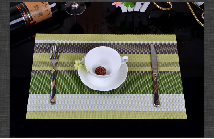 Manteles individuales para mesa 4 uds, tapete de PVC antideslizante para cocina, manteles decorativos resistentes a las manchas, manteles de PVC