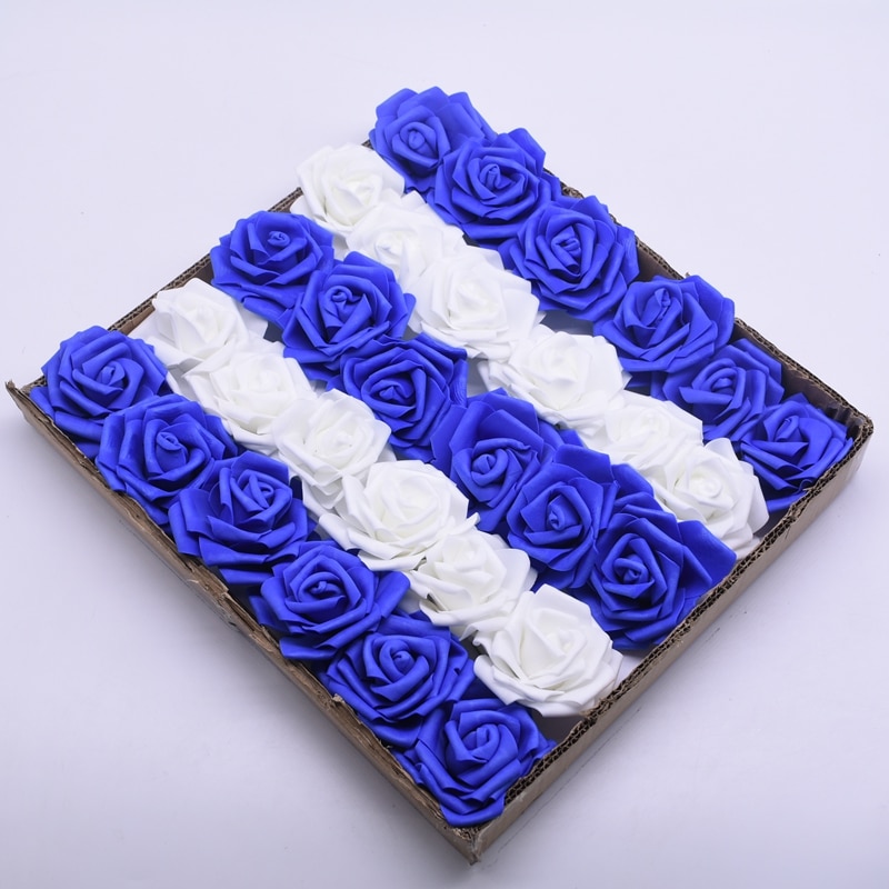Venta, 10/20 cabezas, 8CM, nuevo artificiales de espuma de PE, ramo de flores rosas para novia, decoraciones de flores para boda, álbum de recortes, flores DIY