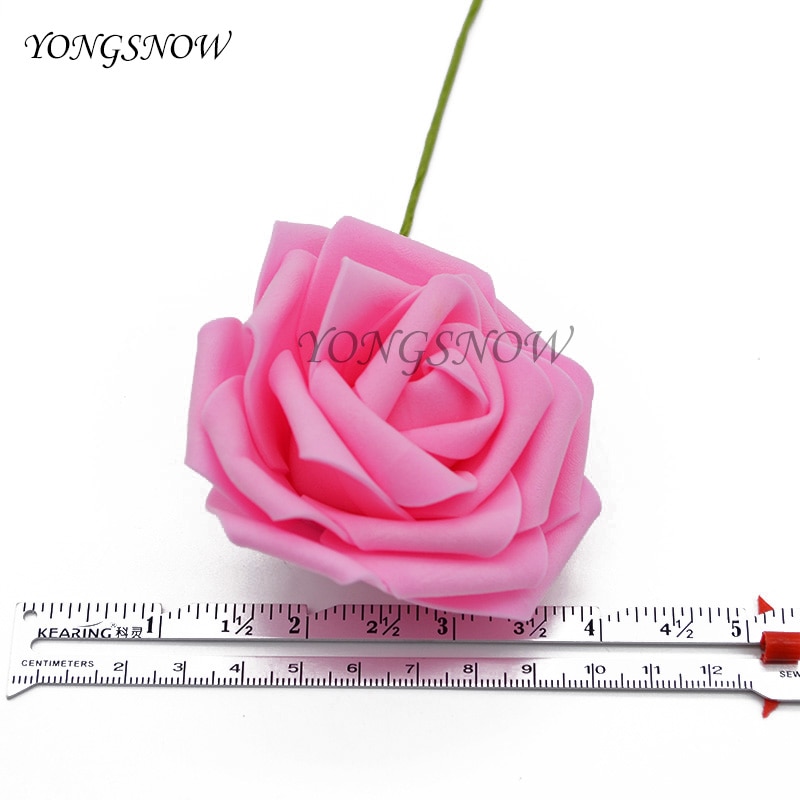 Venta, 10/20 cabezas, 8CM, nuevo artificiales de espuma de PE, ramo de flores rosas para novia, decoraciones de flores para boda, álbum de recortes, flores DIY