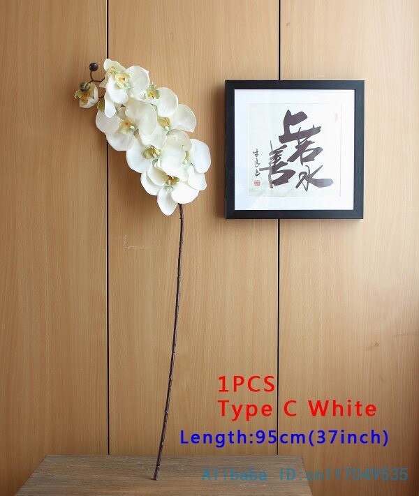 1 tallo flor Artificial de seda polilla orquídea mariposa orquídea para la nueva casa decoración de fiestas de bodas 6 tipos 12 colores F152