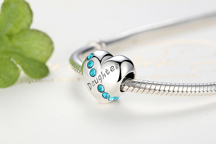 WOSTU 100% auténtica Plata de Ley 925 amuleto con forma de corazón cuentas marca encanto pulsera DIY Original de joyería de plata