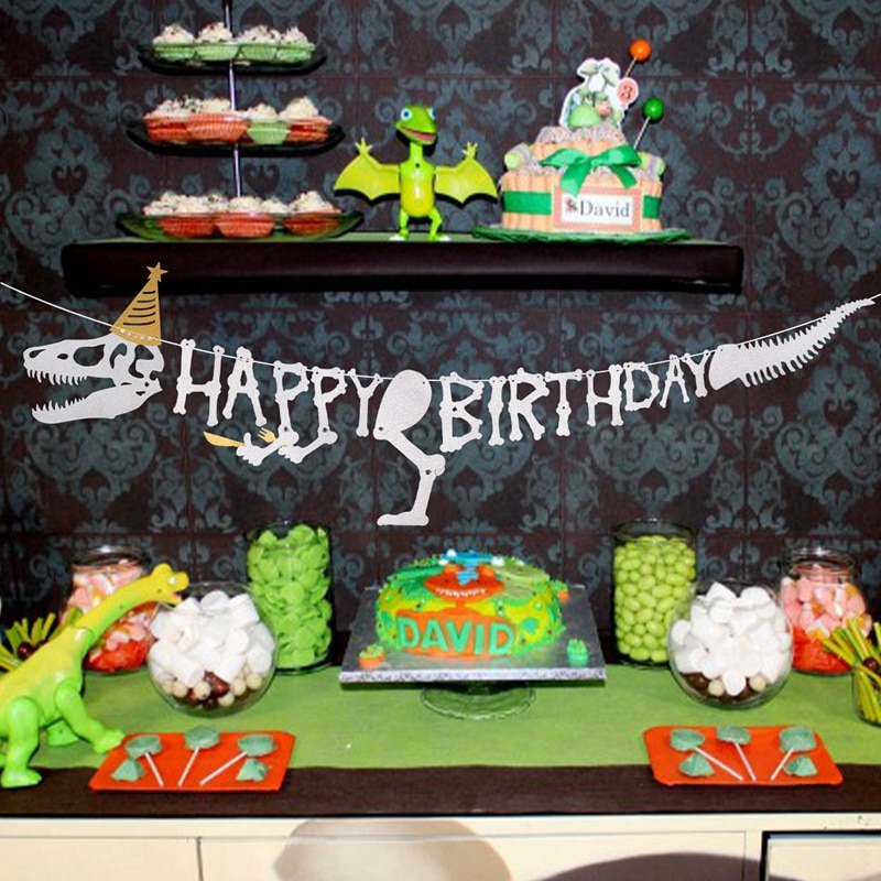 Staraise 16 Uds vajilla desechable dinosaurio tema plato de papel para fiesta/taza/servilleta para fiesta de bienvenida para el futuro bebé niños suministros de fiesta de cumpleaños