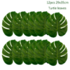 12pcs turtle leaves