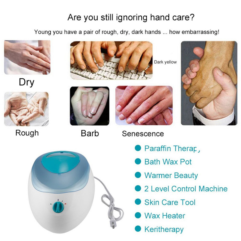 Máquina de cera baño terapéutico de parafina cera olla calentador equipo de salón de belleza Spa 150W para las manos y los pies depilación del cuerpo de cera