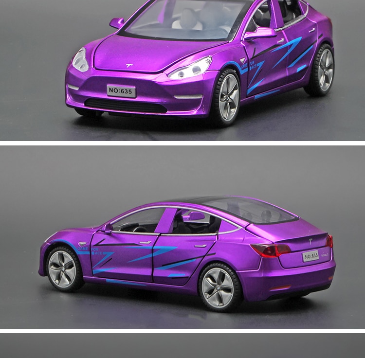 Coche en miniatura de aleación Tesla para niños, escala 1:32, modelo X, Modelo 3 S, coche en miniatura de aleación, coches de juguete, Chico, juguetes, regalos para niños, 2020