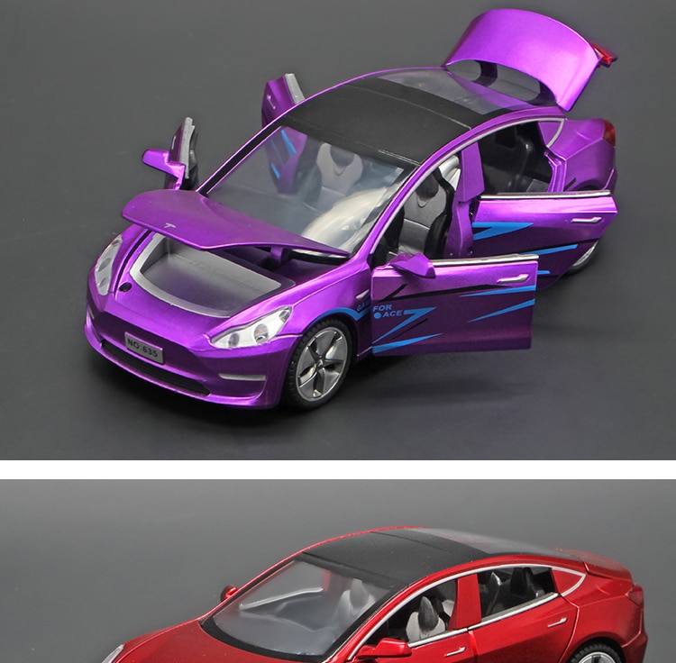 Coche en miniatura de aleación Tesla para niños, escala 1:32, modelo X, Modelo 3 S, coche en miniatura de aleación, coches de juguete, Chico, juguetes, regalos para niños, 2020