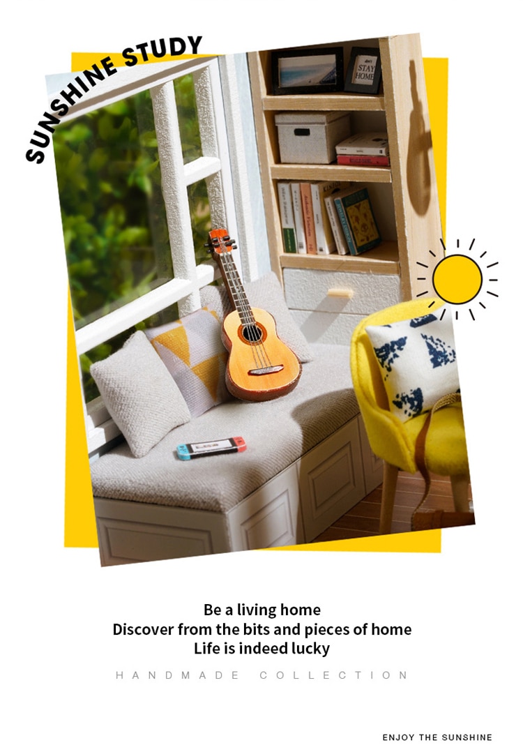 Mini Casa de muñecas con cubierta antipolvo para niños, Casa de muñecas de madera, Kit de miniaturas, muebles, accesorios, Juguetes