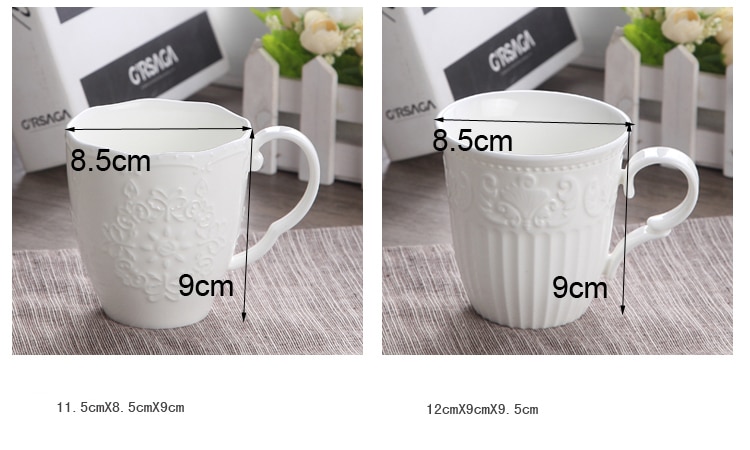 Tazas de nieve bonitas de porcelana en relieve blanco de 300ml, nespresso copo taza de café, tazas divertidas de cerámica regalo de Navidad, taza de taza para café Tazas de nieve bonitas de porcelana en relieve blanco de 300ml, nespresso copo taza de café, tazas divertidas de cerámica regalo de Navidad, taza de taza para café