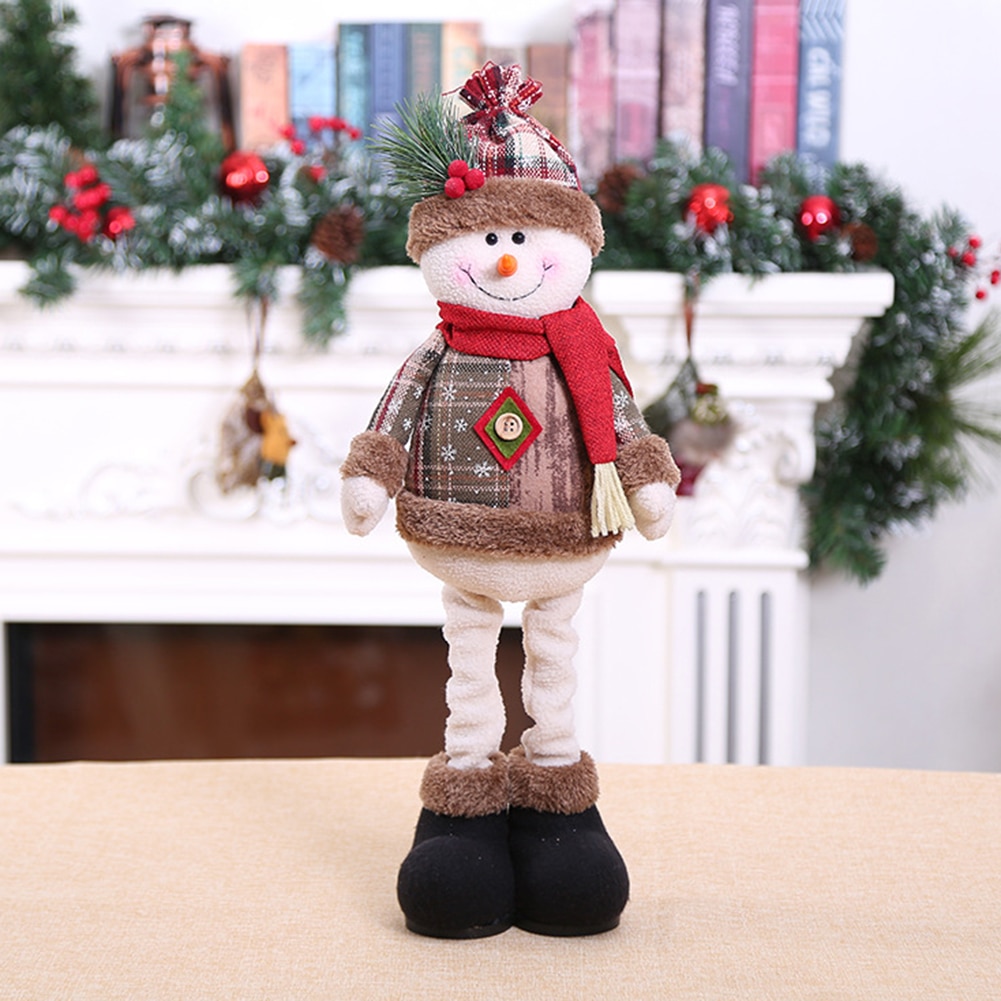 Decoraciones de muñecos de Navidad 2020 para el nuevo para el hogar, ornamento de árbol de Navidad, Reno innovador, muñeco de nieve, Papá Noel, muñecas grandes, regalo para niños