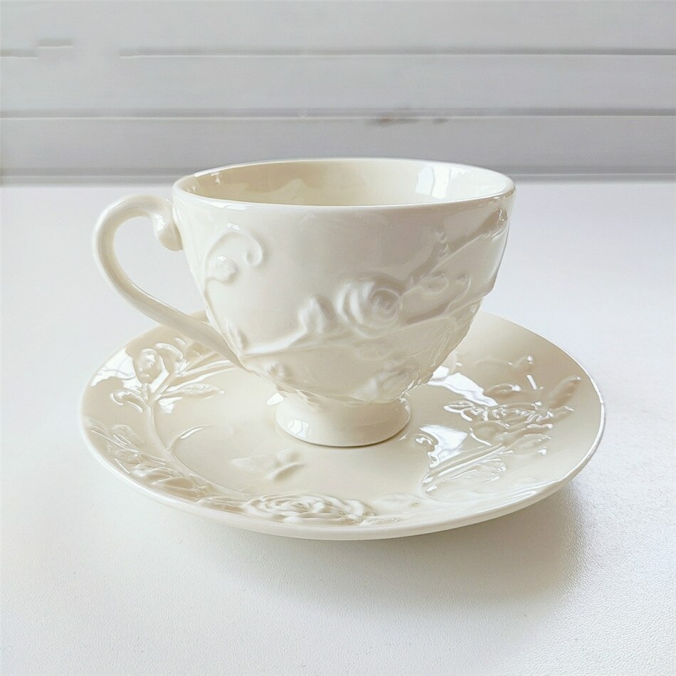 Taza de café platillo de regalo, tazas de café, plato creativo para taza de té, vajilla de cerámica, plato cerámico para cena, taza de café para fiesta