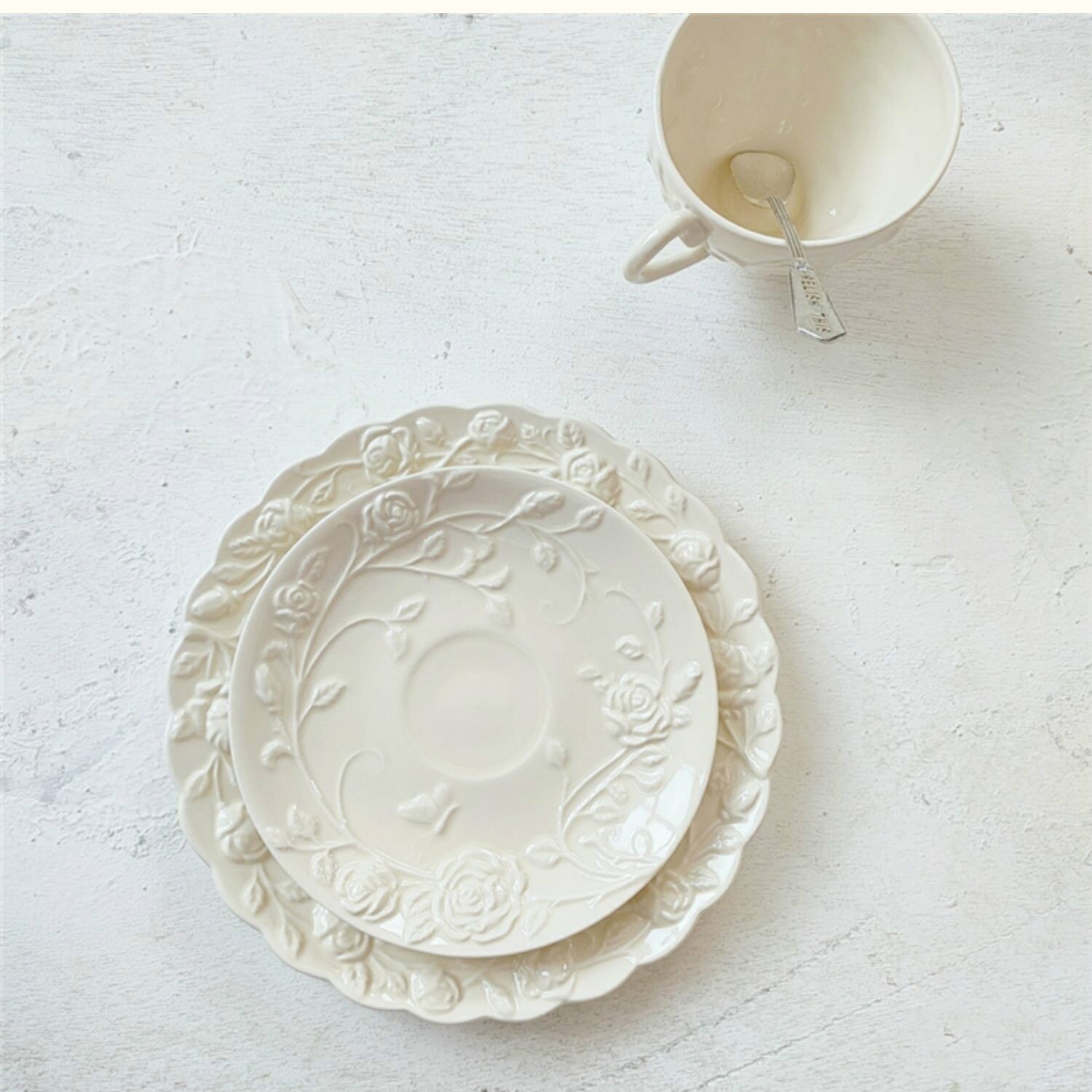 Taza de café platillo de regalo, tazas de café, plato creativo para taza de té, vajilla de cerámica, plato cerámico para cena, taza de café para fiesta