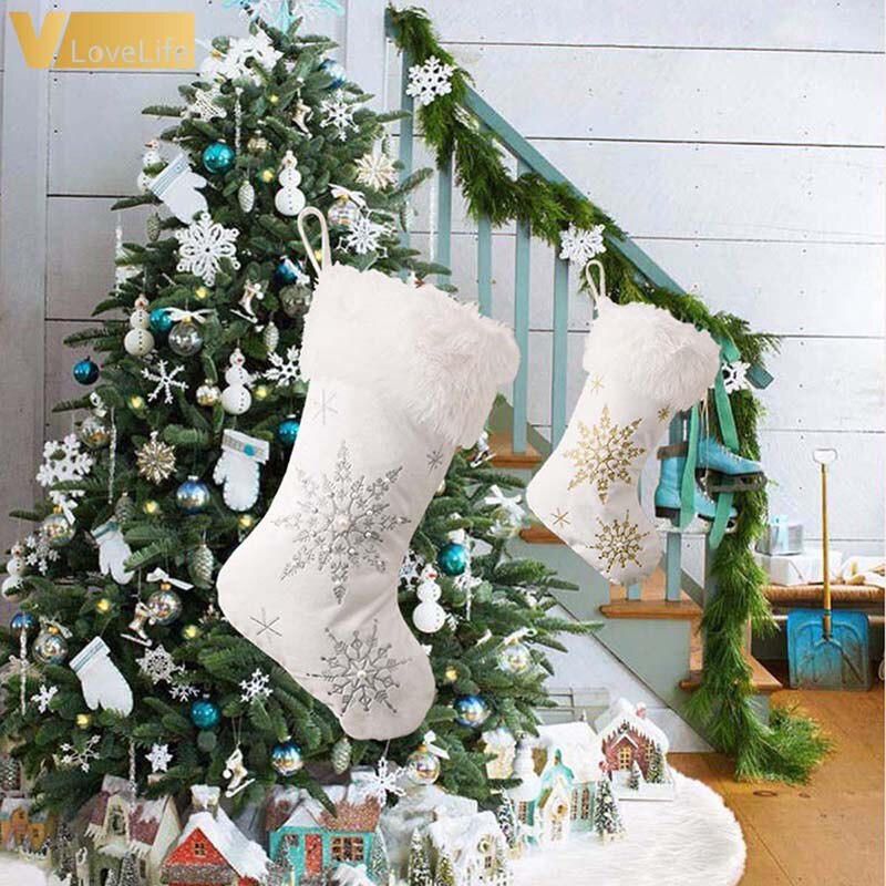 Falda de piel para decoración de árbol de Navidad, copo de nieve, árbol de Navidad, alta calidad, 2020