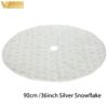 90cmSilver Snowflake