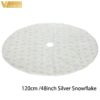 120cmSilver Snowflak