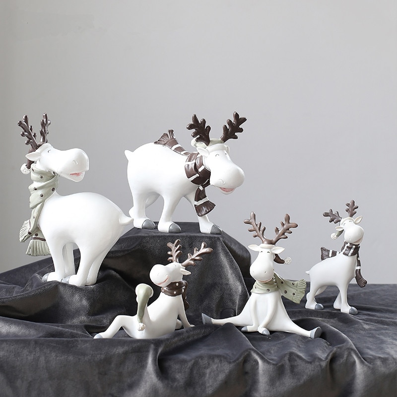 Oblongo Bienes Remisión Accesorios de decoración para el hogar, figuritas de animales para sala de estar, decoración de regalo de Navidad, figurita de ciervo, manualidades modernas, adornos - Iberofertas.com Oblongo Bienes Remisión Accesorios de decoración para el hogar, figuritas de animales para sala de estar, decoración de regalo de Navidad, figurita de ciervo, manualidades modernas, adornos - Iberofertas.com