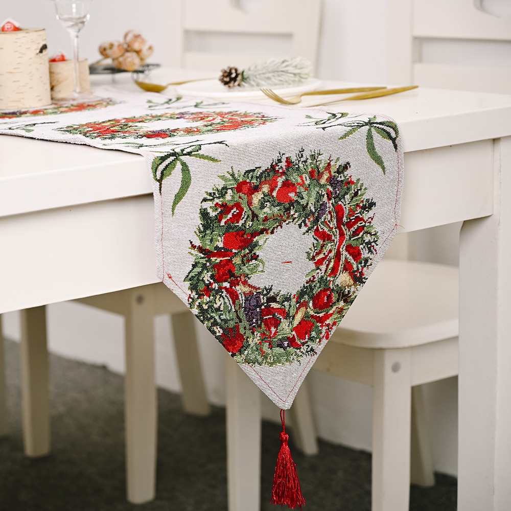Camino de nieve de mesa de muñeco de nieve de alce, decoración navideña para el hogar, adornos navideños, decoración de Año Nuevo, Navidad 2020