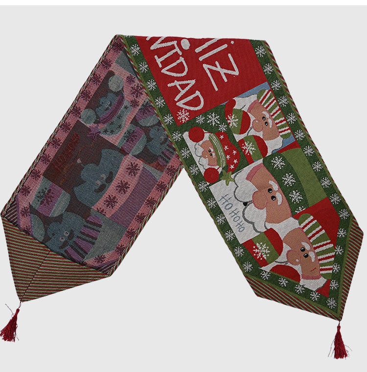 Camino de nieve de mesa de muñeco de nieve de alce, decoración navideña para el hogar, adornos navideños, decoración de Año Nuevo, Navidad 2020