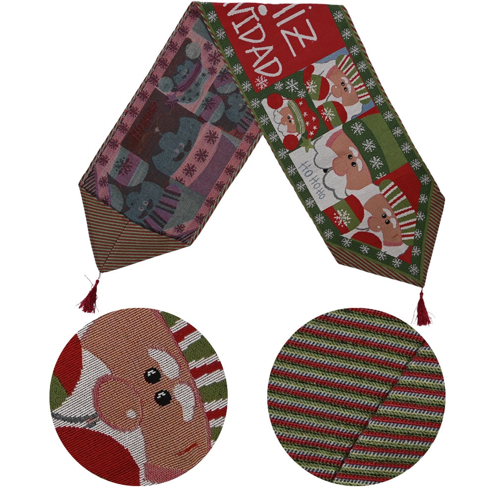 Camino de nieve de mesa de muñeco de nieve de alce, decoración navideña para el hogar, adornos navideños, decoración de Año Nuevo, Navidad 2020
