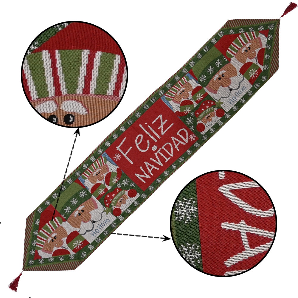 Camino de nieve de mesa de muñeco de nieve de alce, decoración navideña para el hogar, adornos navideños, decoración de Año Nuevo, Navidad 2020