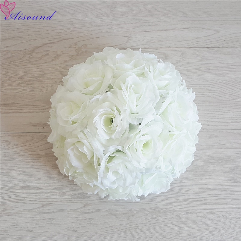 Bola Artificial de flor de rosa de seda para boda, centro de mesa de boda, pompones de beso, Fiesta de matrimonio, decoración de Año Nuevo, 1 ud. Bola Artificial de flor de rosa de seda para boda, centro de mesa de boda, pompones de beso, Fiesta de matrimonio, decoración de Año Nuevo, 1 ud.